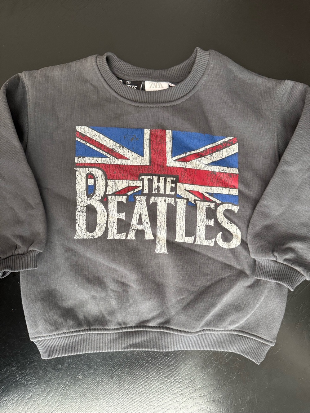Zara Kids The Beatles crewneck Sweatshirt - Gray with Red & Blue